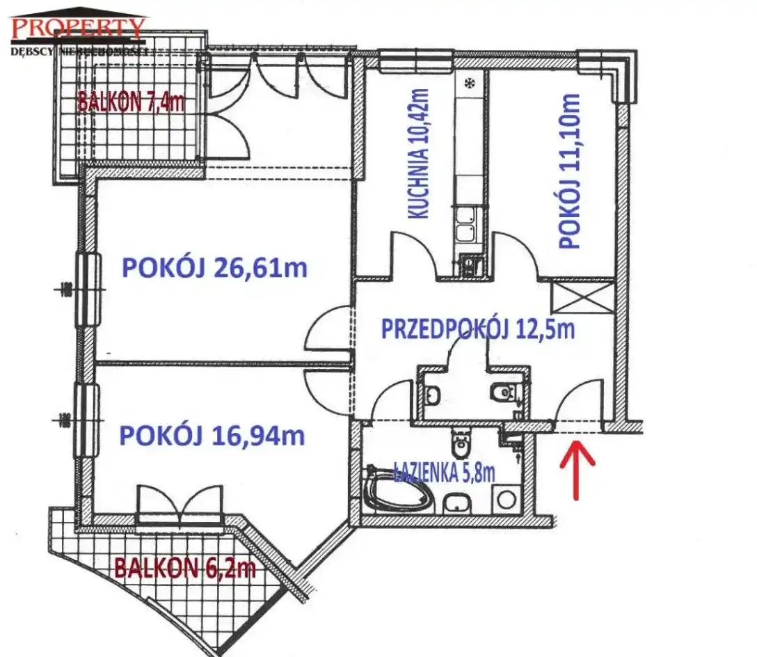 3-pokojowy apartament osobna kuchnia Tylna - zdjęcie 5