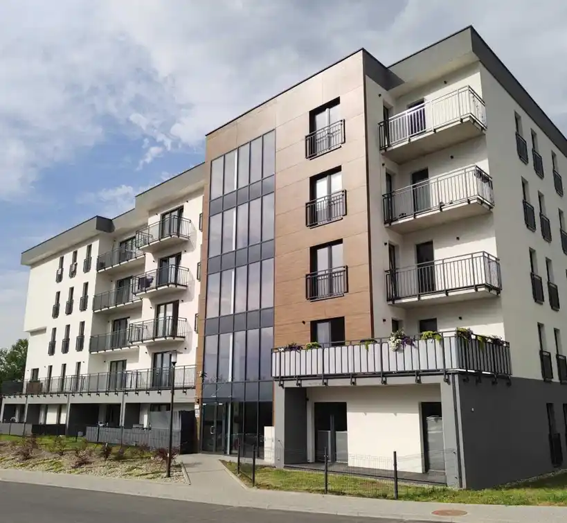 Komfortowo urządzone nowe MIESZKANIE 44m z tarasem Tessin Park Cieszyn winda