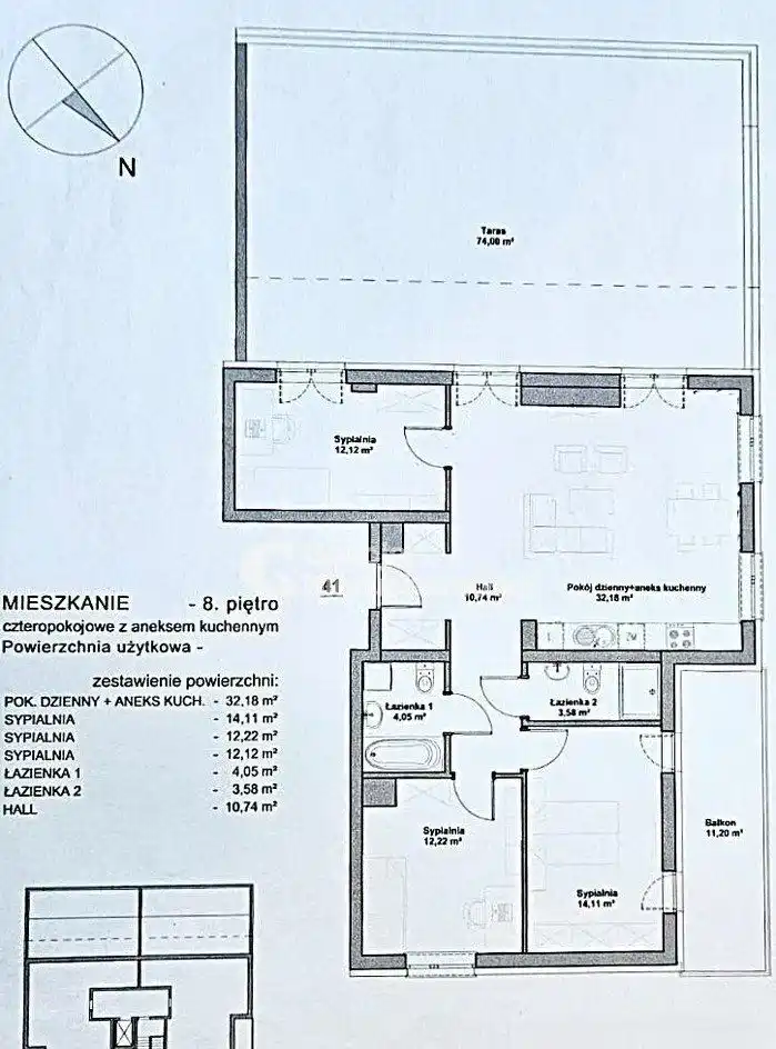 Apartament Premium 90 m² Z Dużym Tarasem 70 m² - zdjęcie 9