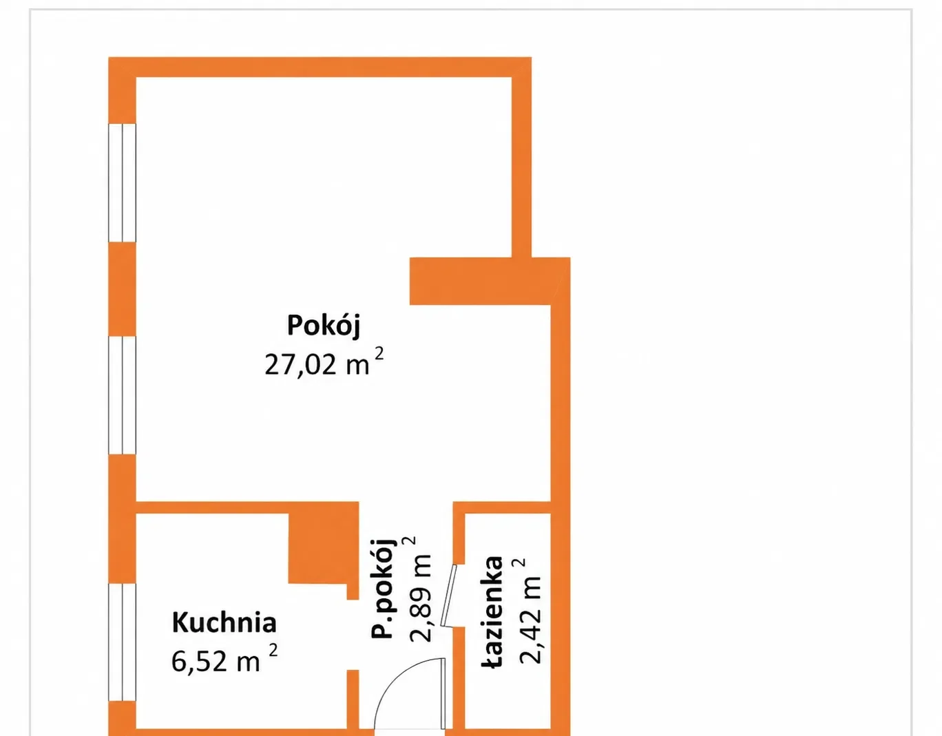 Mieszkanie 1 pokój Łódź ul. Wschodnia - zdjęcie 9