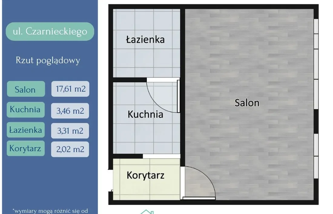 Kawalerka z balkonem – wynajem | 27 m² | - zdjęcie 9