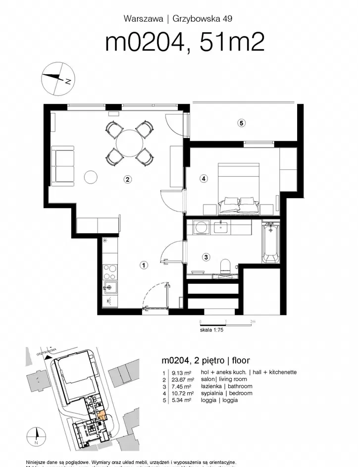 2-pokoje | 50.99 m2 | Balkon | AC | Prowizja 0% | Pet friendly - zdjęcie 8