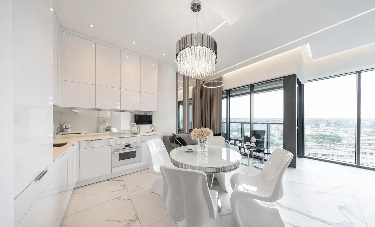 Luksusowy apartament 44 m2 umeblowany Hanza Tower 14 piętro balkon - zdjęcie 2