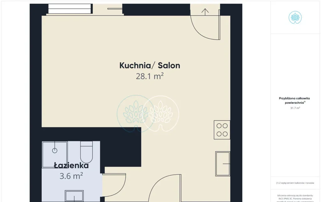 Przestronna kawalerka na ul. Chodkiewicza IQ - zdjęcie 9
