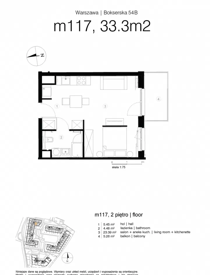 Studio | 33.3 m2 | Balkon | Internet w cenie | Bezpośrednio - zdjęcie 8