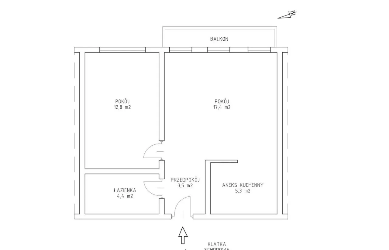 Gądów Mały, Bajana, 2 Pokoje, 43 M2, 10p. Balkon - zdjęcie 8