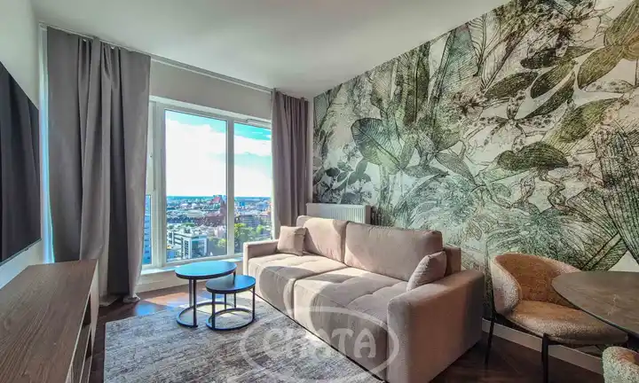 Apartament w Quorum z widokiem na panoramę miasta we Wrocławiu - zdjęcie 2