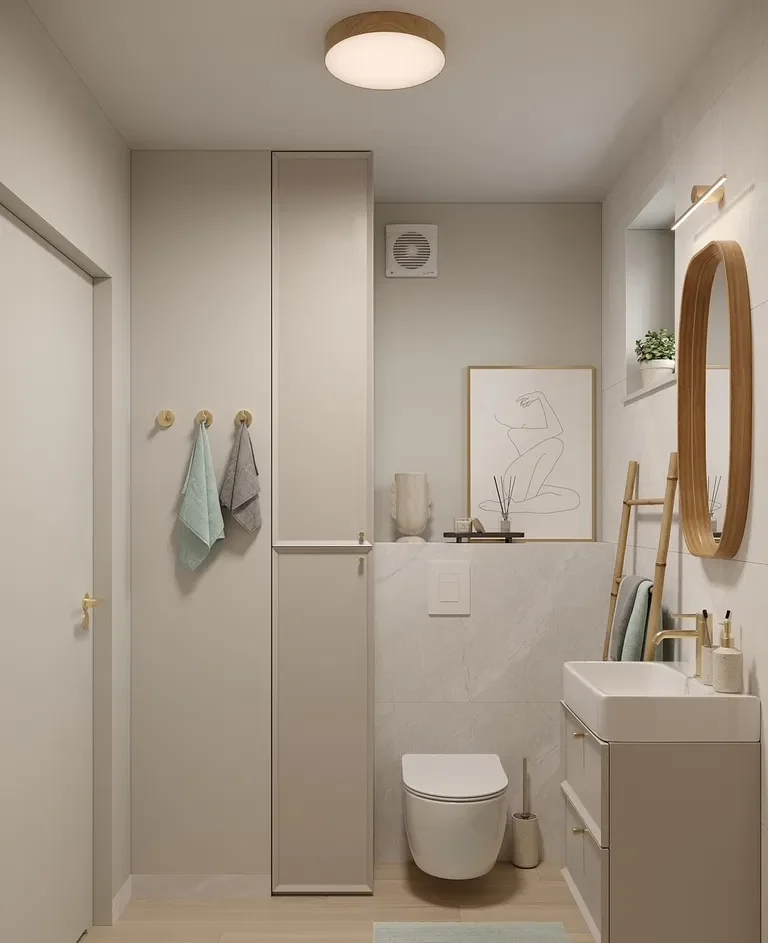Pokój w stylu skandynawskim z balkonem - zdjęcie 9