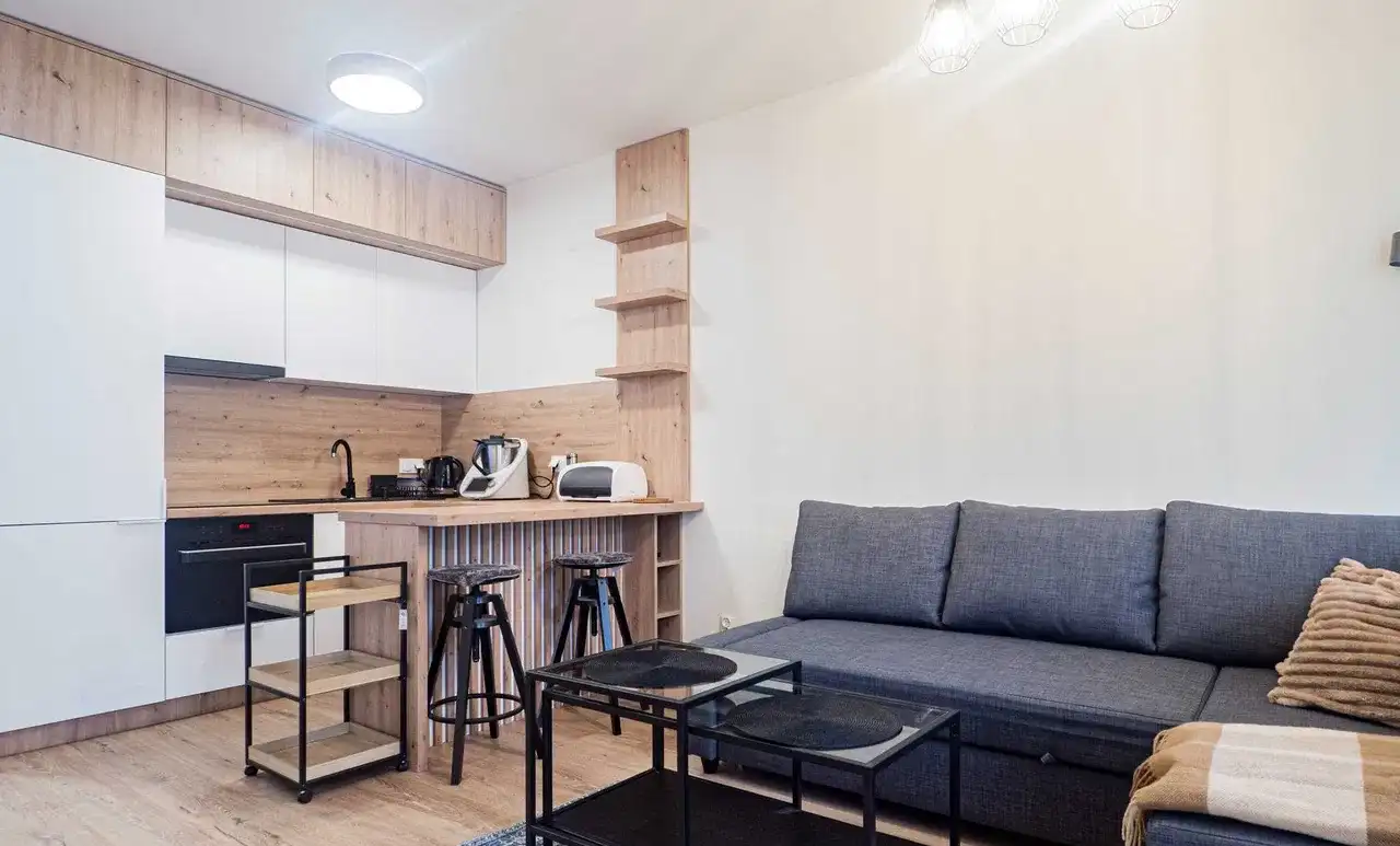 Nowoczesne studio z ogródkiem i garażem we Wrocławiu