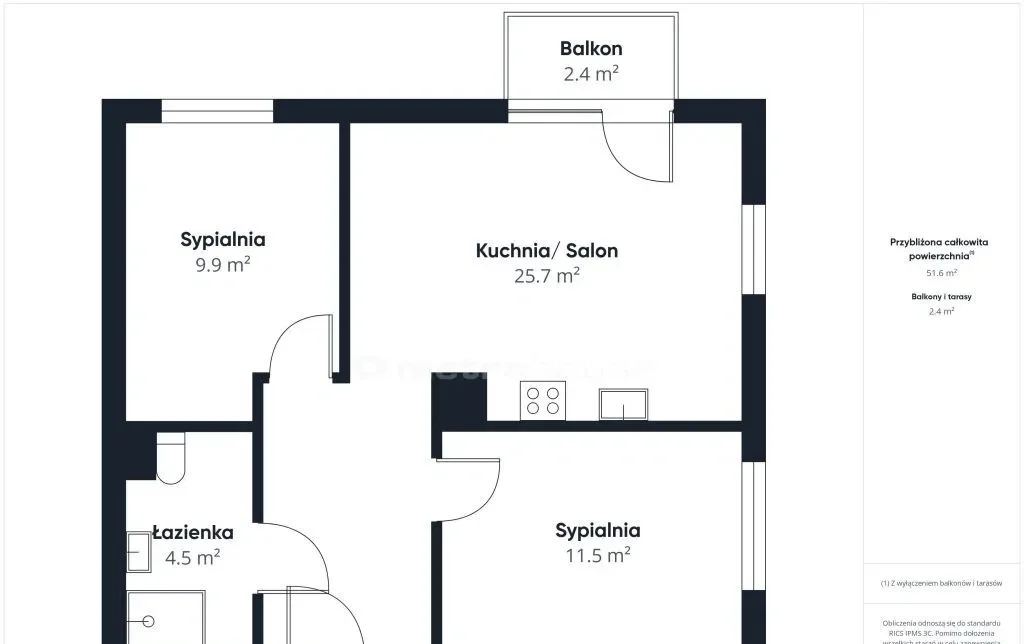 Mieszkanie 3 pokojowe na granicy Krakowa i Skawiny - zdjęcie 9