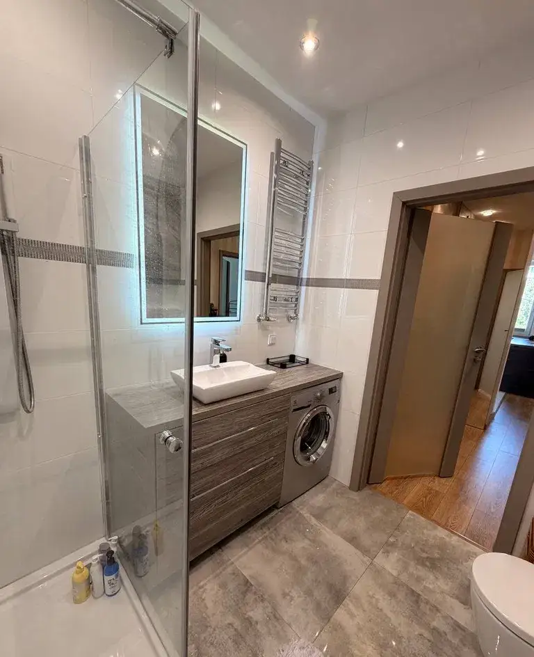 Duże 2pokojowe mieszkanie KLIMA nad jeziorem | 2 rooms flat AC lake - zdjęcie 7