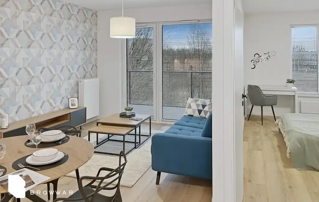 Nowoczesny apartament, 2 pokoje z balkonem - zdjęcie 2
