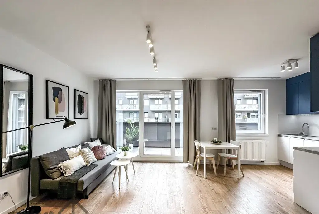 ul. Mieszczańska_nowoczesna_kawalerka_balkon - zdjęcie 2