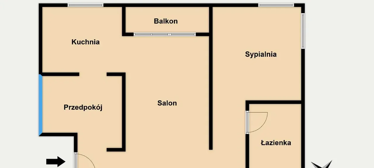 Łagiewniki, 2-pok, 46 m2, balkon, od zaraz - zdjęcie 8