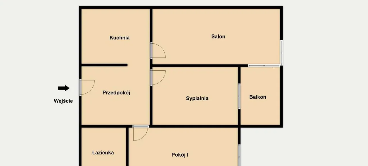 3 pok.*58m2*Grzegórzki Park*balkon*klima*parking - zdjęcie 8