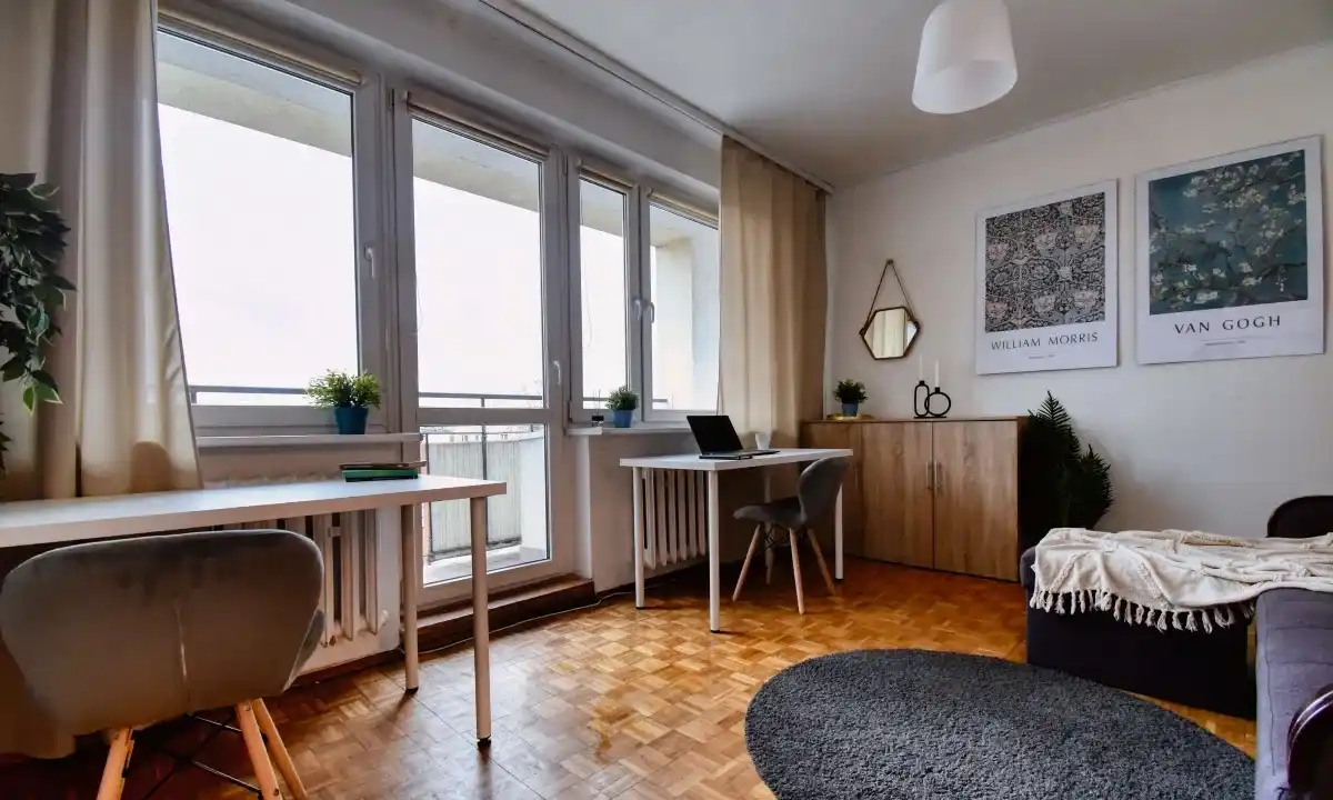 Jasny pokój 1/2-osobowy z balkonem na poznańskim Sołaczu - zdjęcie 5