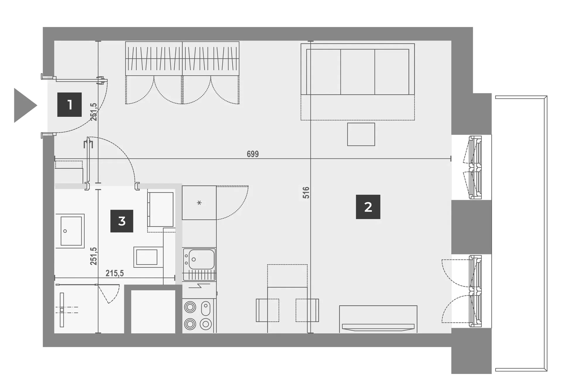 Studio - Kilińskiego 127/113 - bez pośredników - zdjęcie 7