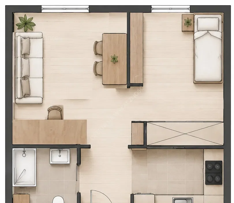 Mieszkanie na wynajem w centrum Ostródy 26m2 - zdjęcie 8