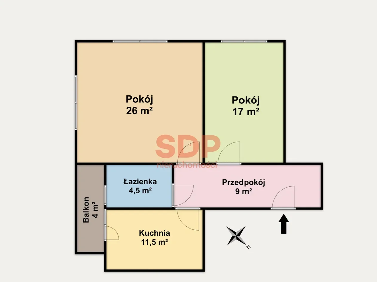 2 pokoje 68 m²! Balkon | Osobna kuchnia | Blisko centrum | Śródmieście - zdjęcie 5