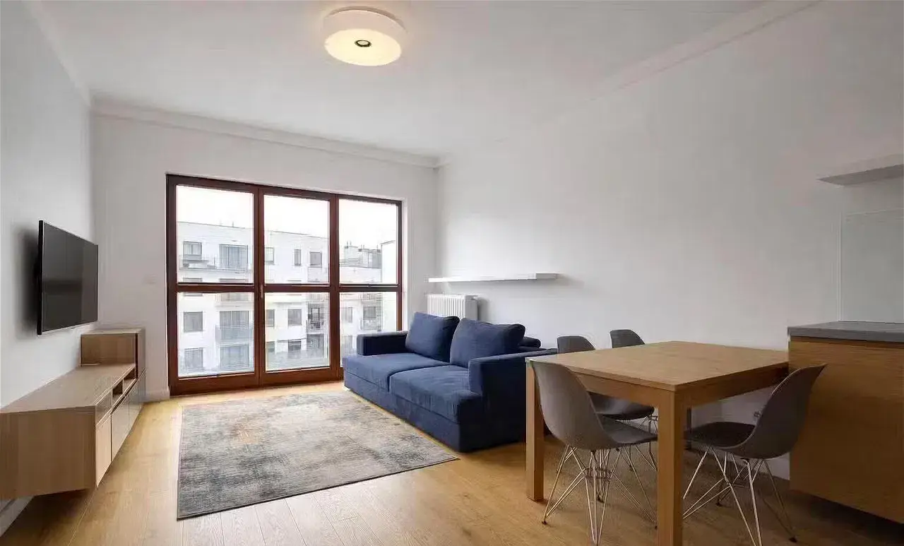 2 pokoje, wysoki standard, balkon, garaż, ciche patio, Wilanów