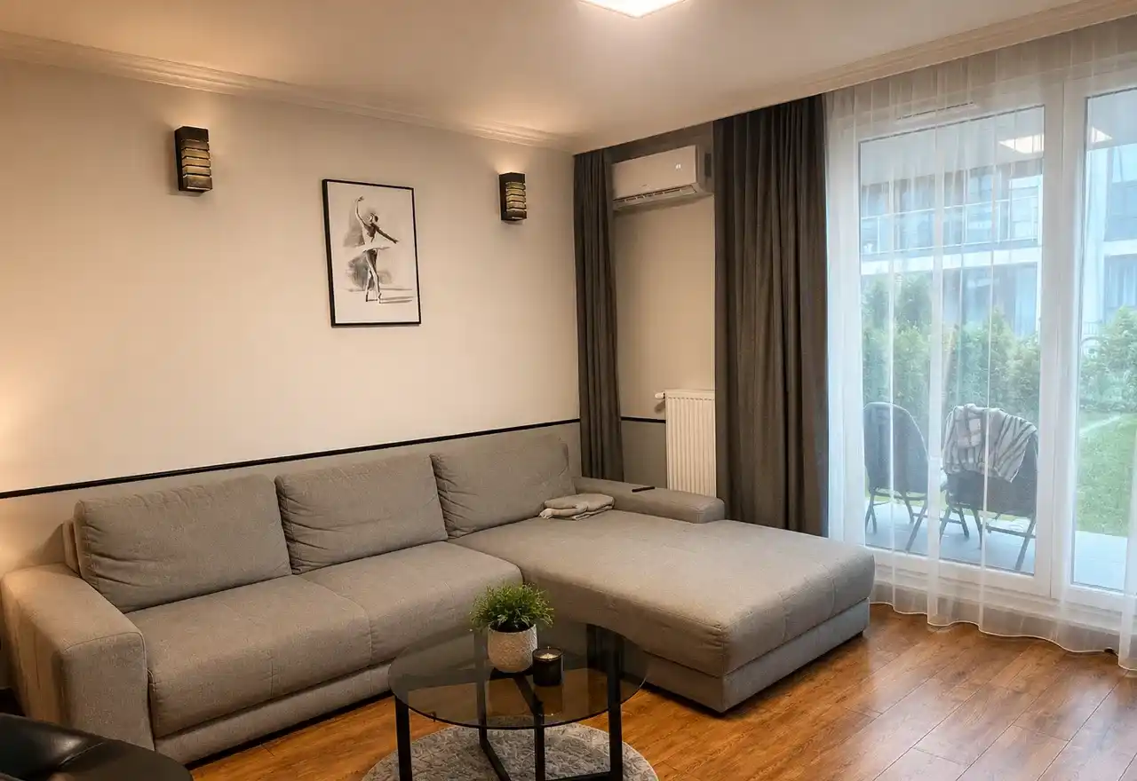 Nowoczesne 2 pokojowe mieszkanie 50 m²  z ogródkiem 60 m²
