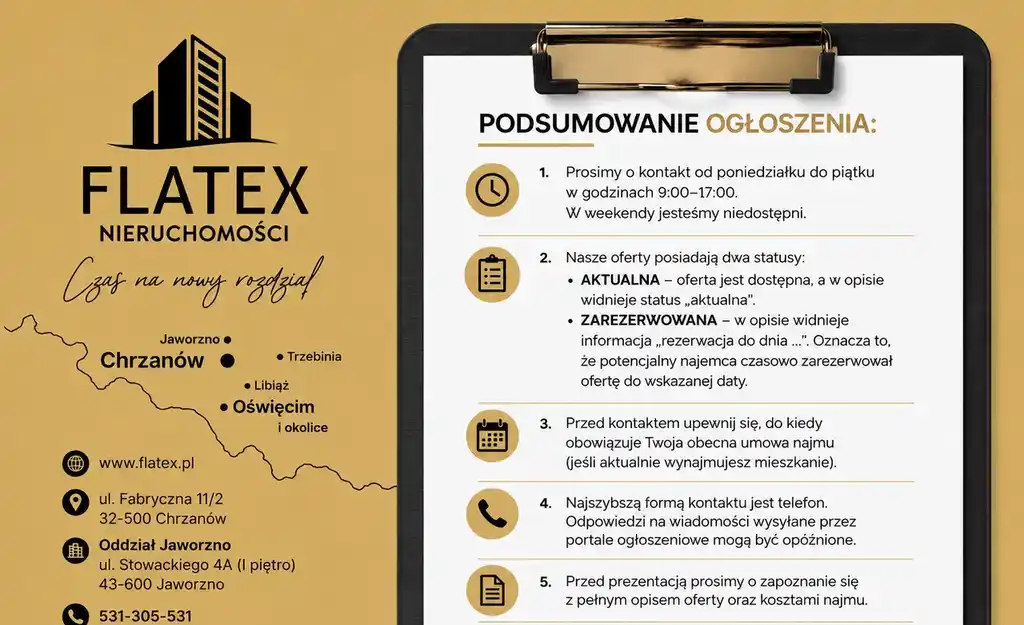 Mieszkanie na wynajem w Chrzanowie dostępne od 01.07.2026 - zdjęcie 5