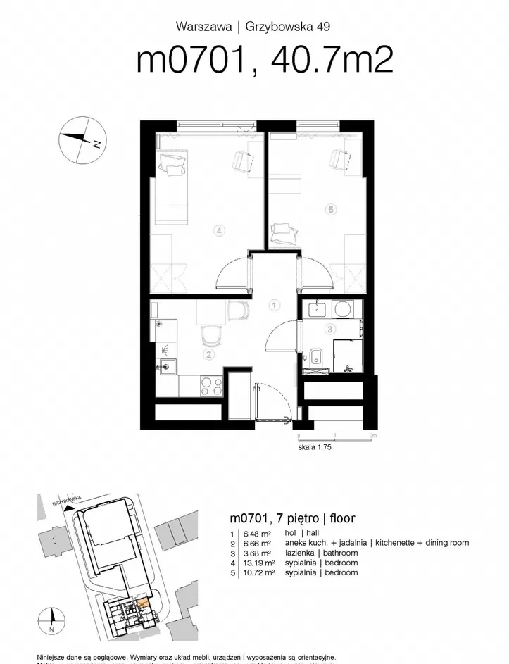 2-pokojowe | 40.73 m2 | Internet w cenie | 0% prowizji | Klimatyzacja - zdjęcie 7
