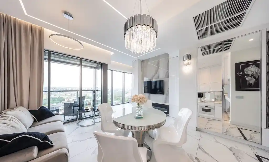 Luksusowy apartament 44 m2 umeblowany Hanza Tower 14 piętro balkon - zdjęcie 4