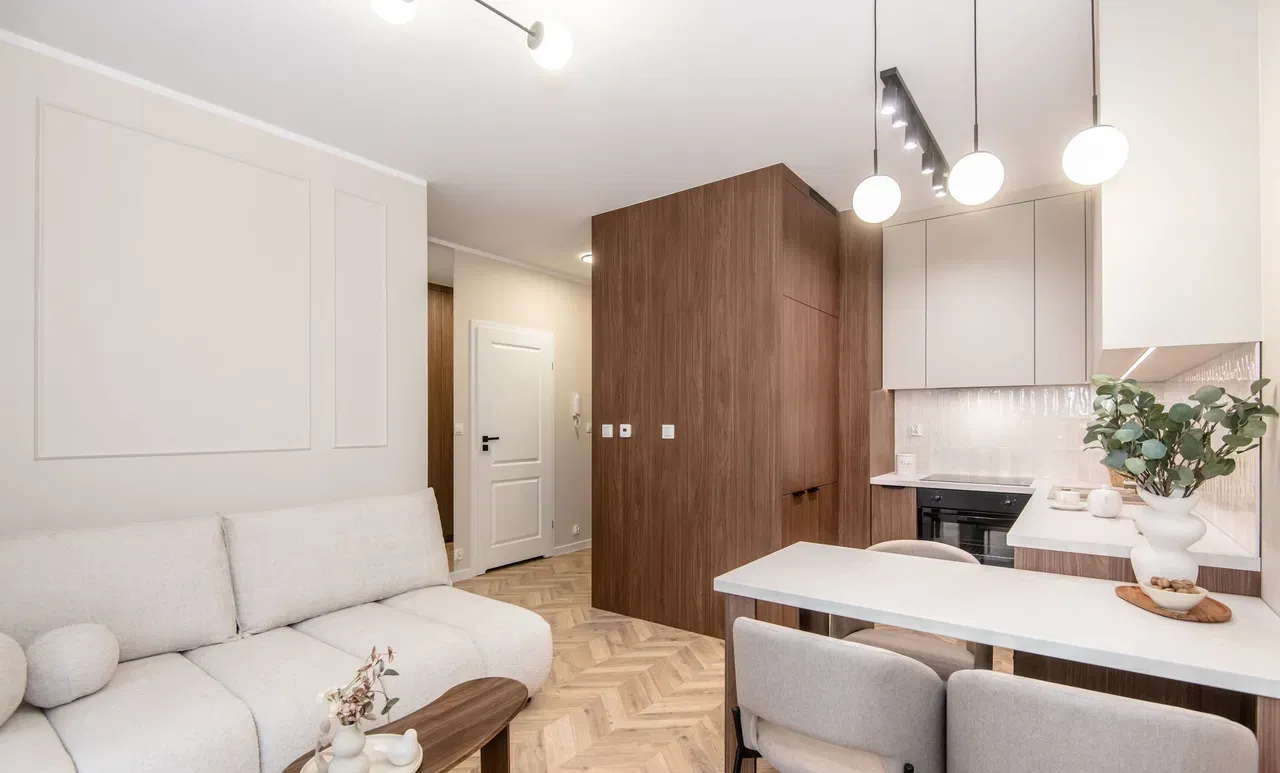 Stylowe i nowoczesne mieszkanie w nowym bloku | Salon z aneksem plus sypialnia | Balkon - zdjęcie 2