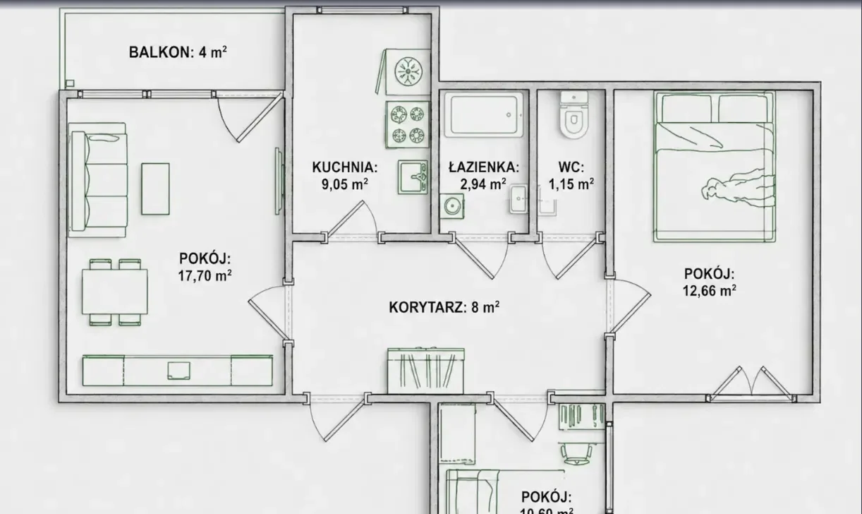 Pokój na wynajem dla studenta/-tki blisko WSB merito 12,7m2 - zdjęcie 8