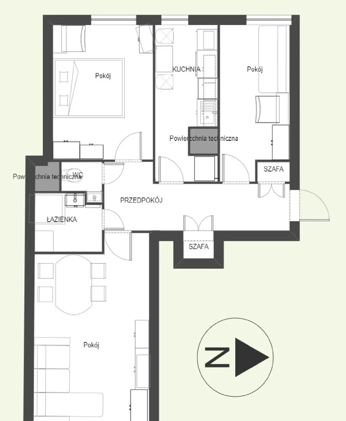 DO WYNAJĘCIA 3 pokoje, M4, 15 piętro Łódź Piotrkowska 182 MANHATTAN - zdjęcie 9