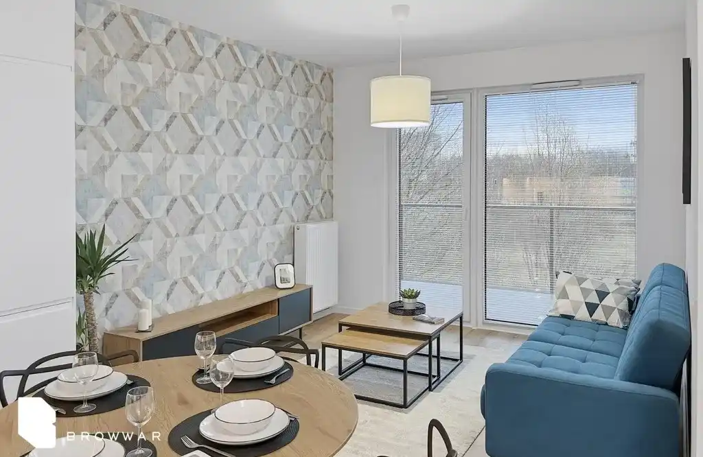 Nowoczesny apartament, 2 pokoje z balkonem