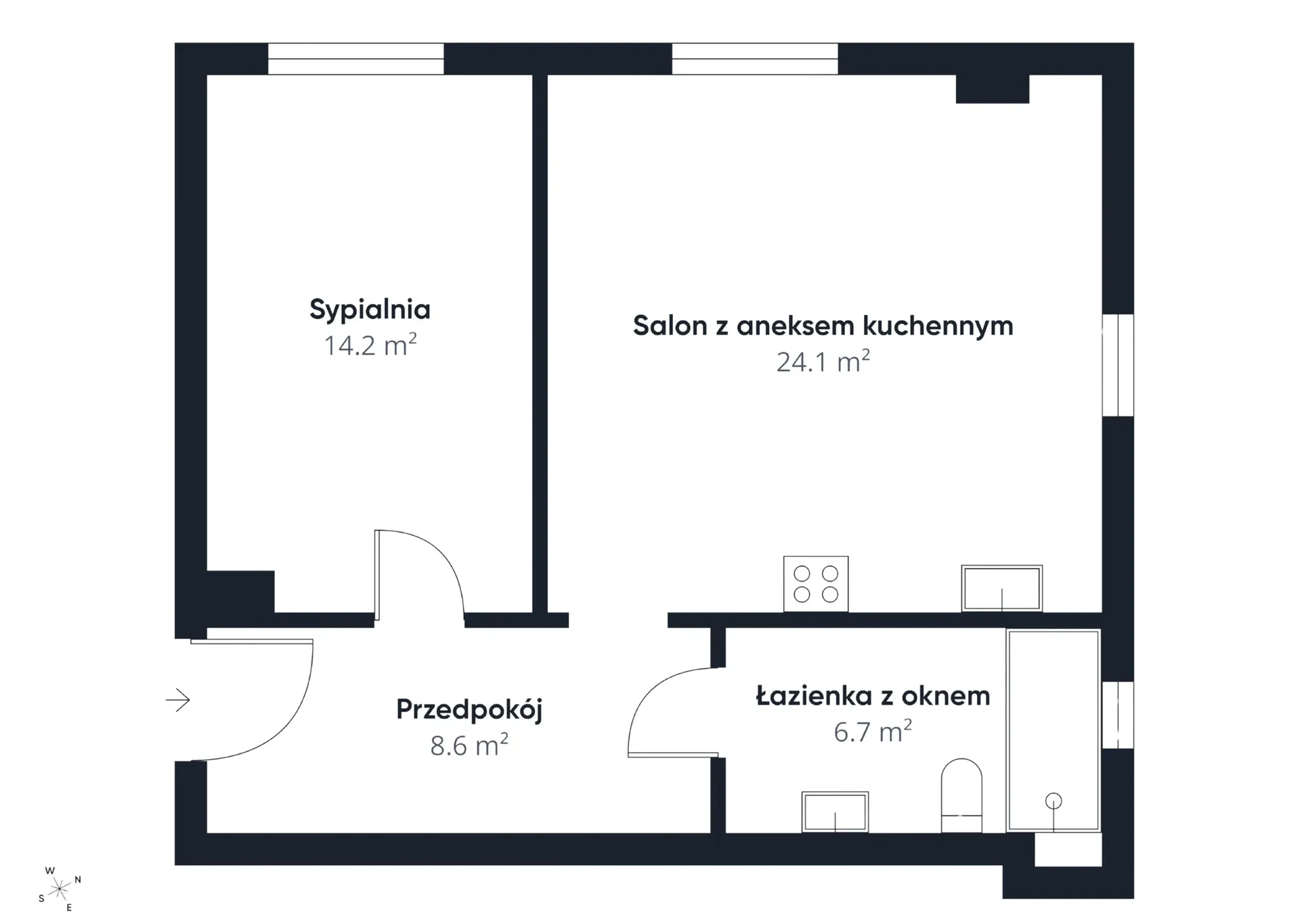 2 pokoje 54 m² | Bemowo | Gotowe do wejścia | Winda, Metro M2 - zdjęcie 10