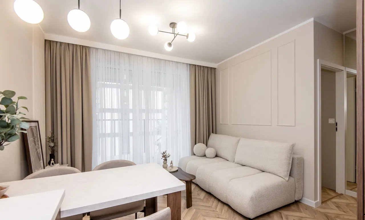 Stylowe i nowoczesne mieszkanie w nowym bloku | Salon z aneksem plus sypialnia | Balkon - zdjęcie 3