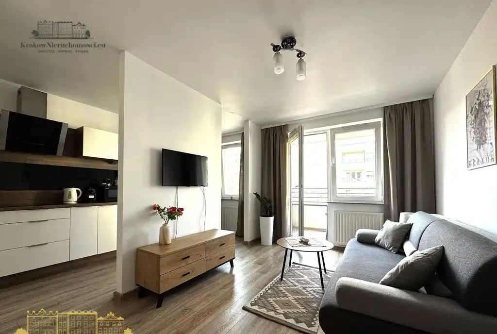 Nowoczesne studio 30m2 z balkonem i garażem w Krakowie