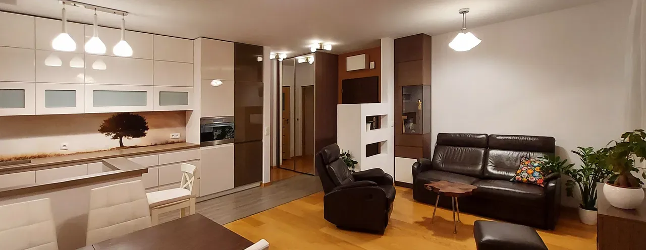 Mieszkanie 50m2, 2 pokoje z aneksem kuchennym, balkonem i loggią, blisko centrum - zdjęcie 3