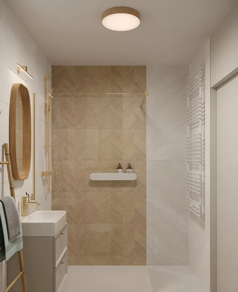 Pokój w stylu skandynawskim z balkonem - zdjęcie 10