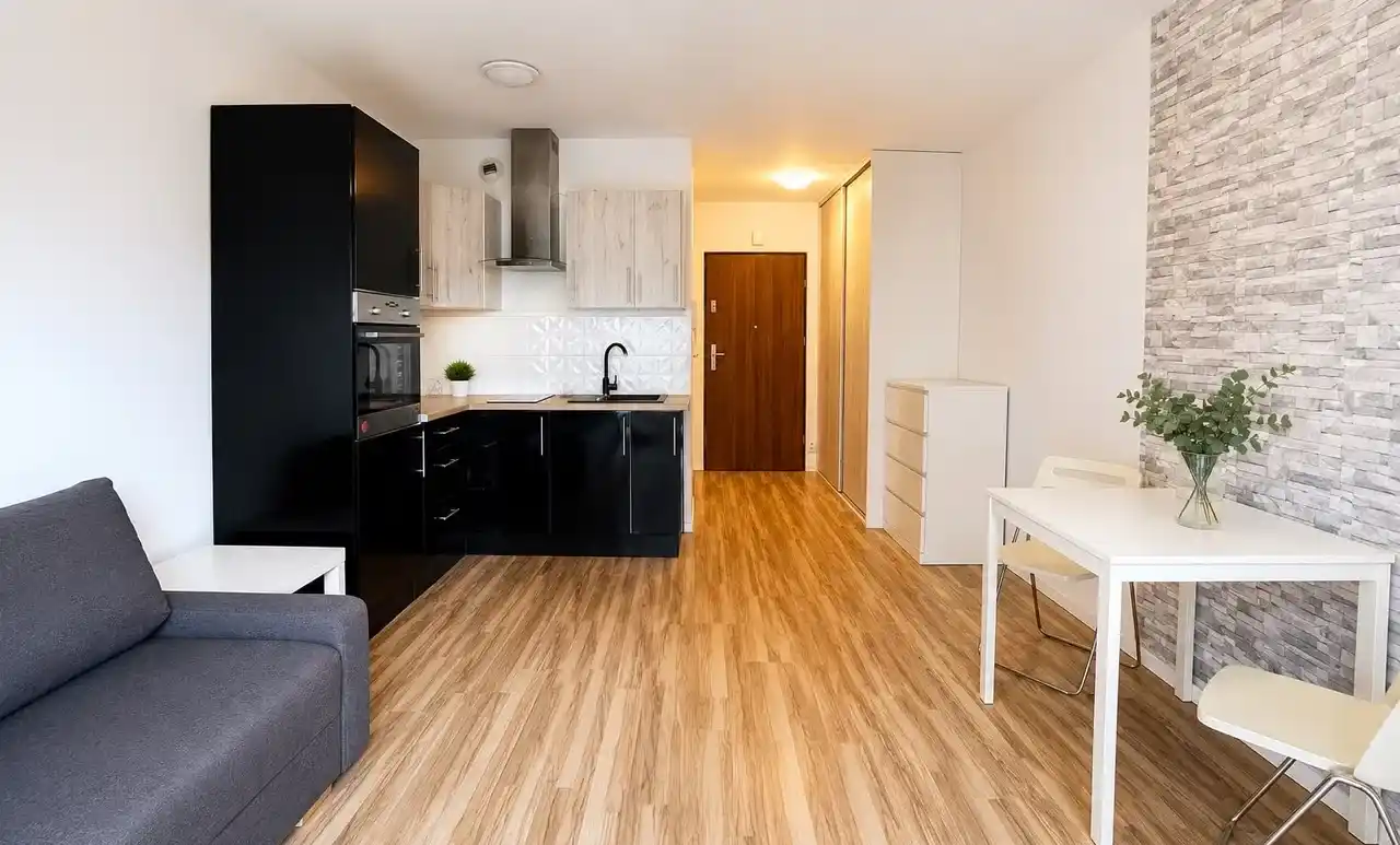 Nowoczesne mieszkanie 30 m² z ogródkiem w Krakowie, Nowa Huta
