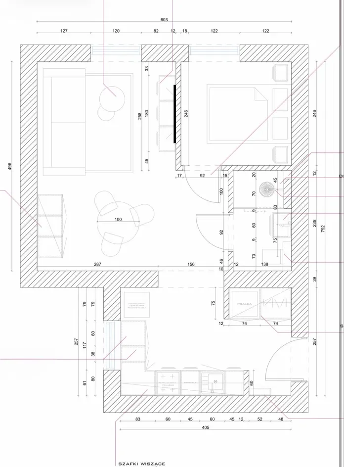 Wynajmę mieszkanie dwu pokojowe  Sosnowiec Dańdówka Maliny Loft 3m Wysokości  40m2 - zdjęcie 7