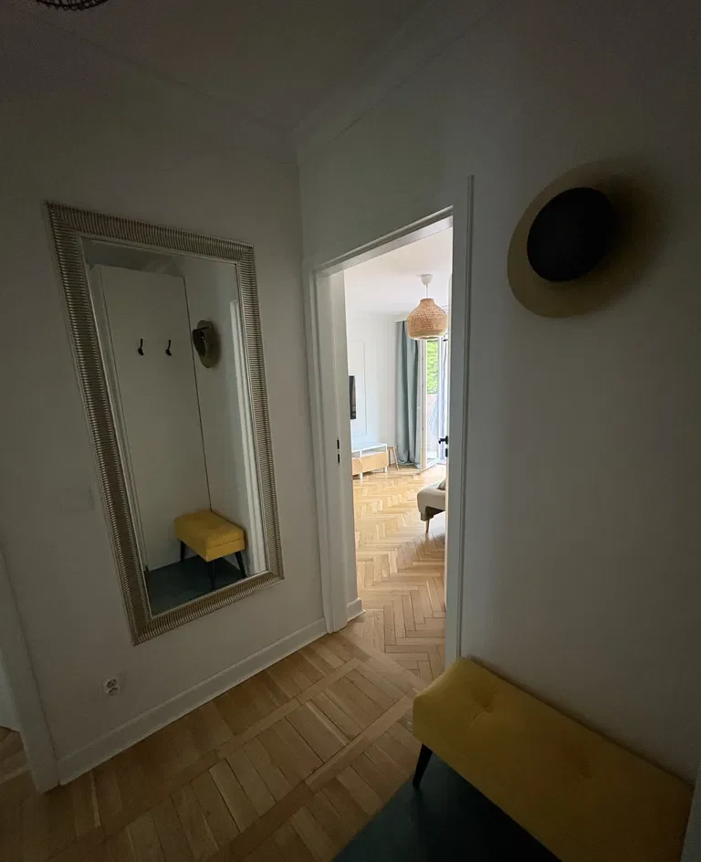 Ciche mieszkanie 2-pokojowe na Mokotowie z balkonem wysoki standard - zdjęcie 9