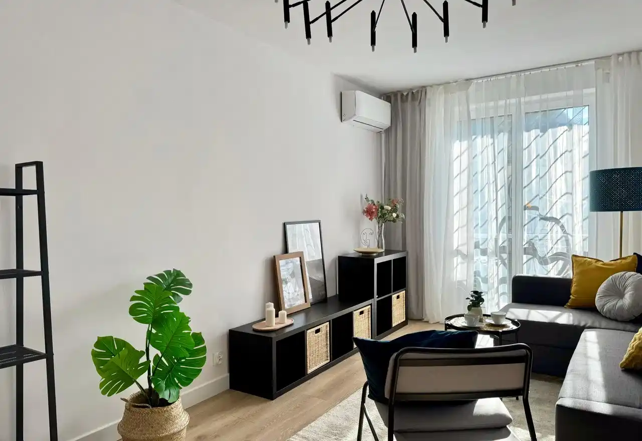Mieszkanie 2-pok, Krzyki, Klimatyzacja, Balkon, Wanna, Wysoki standard - zdjęcie 7