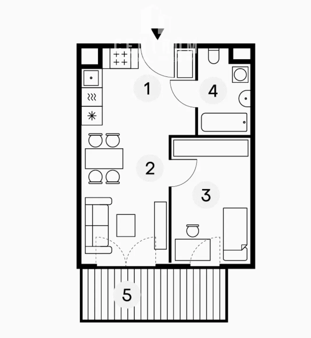 Nowe mieszkanie 35.5m², 2 pokoje z balkonem i garażem, Kalisz Tyniec - zdjęcie 7
