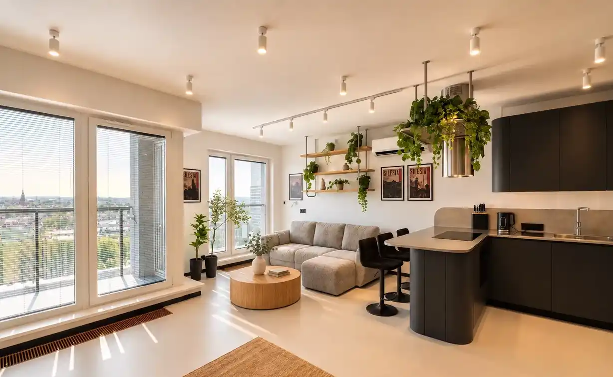 Nowy designerski apartament | 12 piętro | panorama Katowic - zdjęcie 9