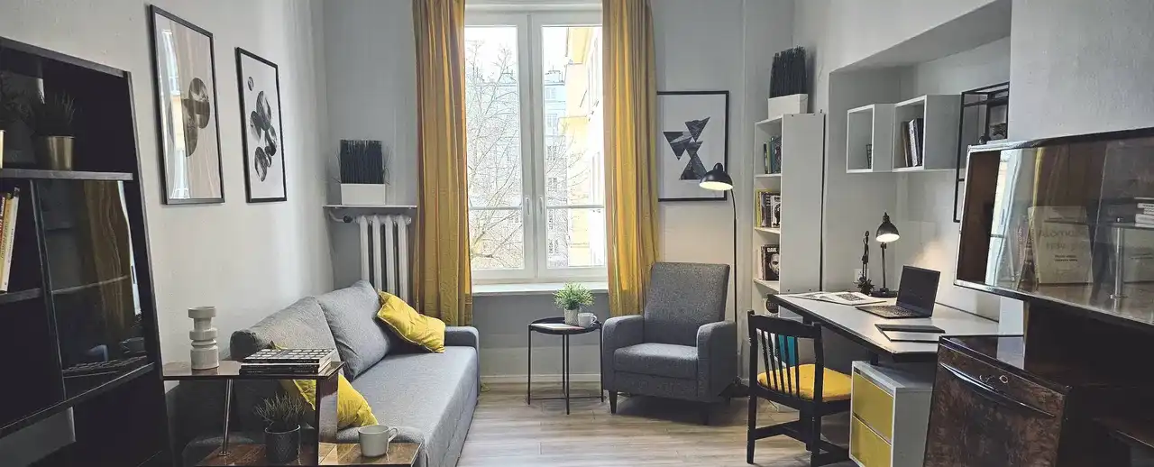 Duży klimatyczny pokój 19 m² jak małe studio - zdjęcie 7