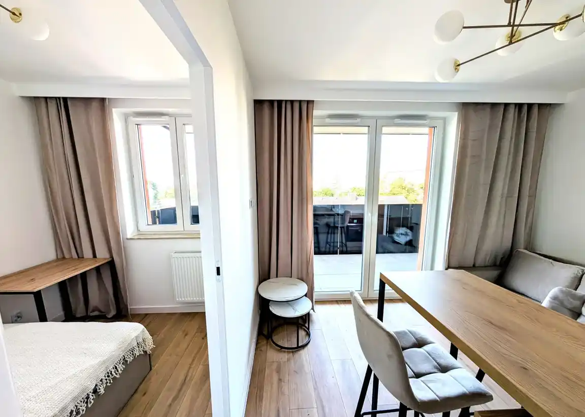 Nowe, piękne 2 pokoje, ogromny balkon, parking, blisko centrum - zdjęcie 8