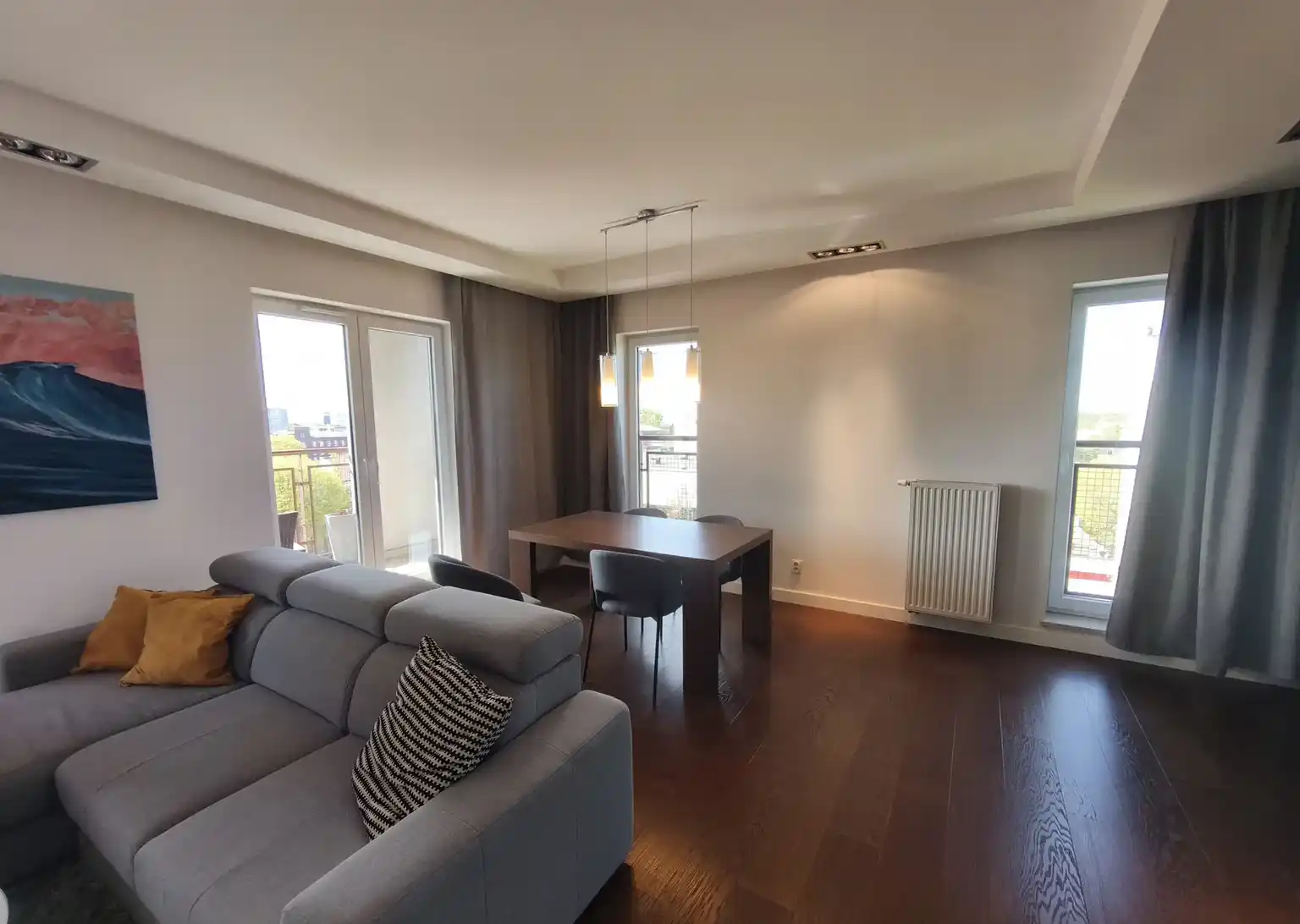 2-pokojowy apartament, w pełni wyposażony, duży balkon - piękny widok!