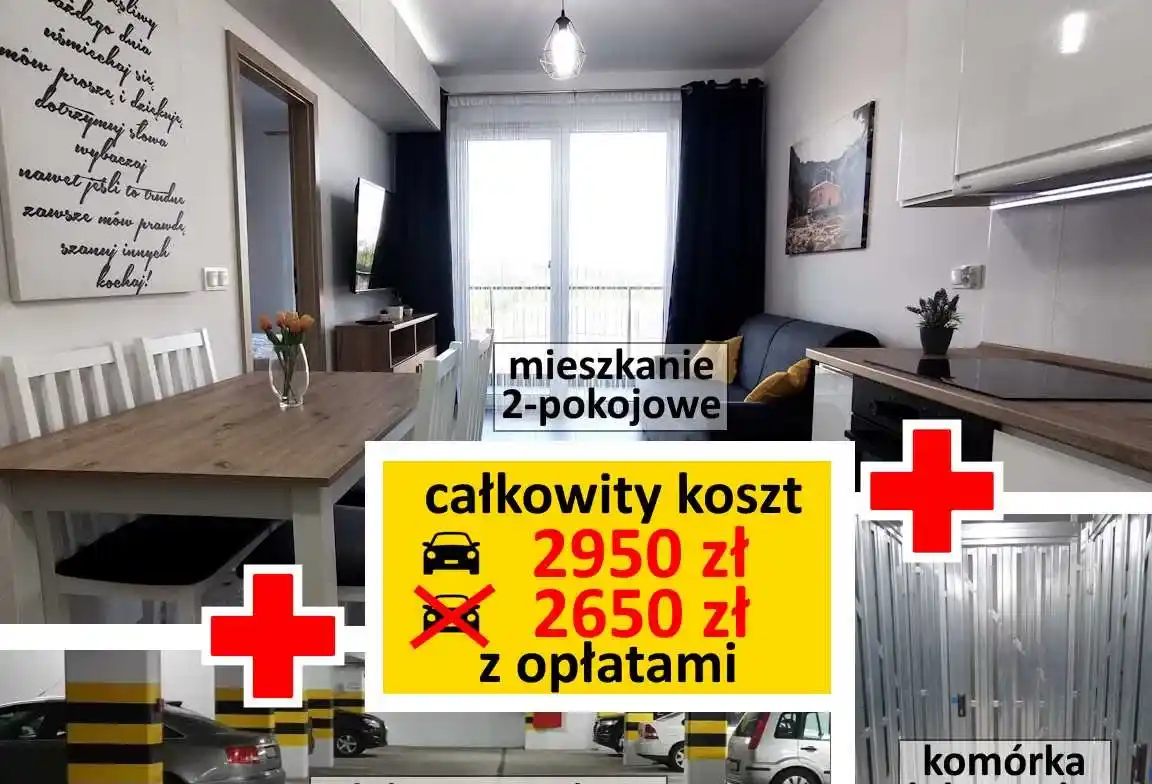 [blok z 2024] 2-pokoje +miejsce postojowe +komórka lokatorska +duży balkon +TV +biurko +duża szafa - ul. Filmowa 5A - od 01.07.2026