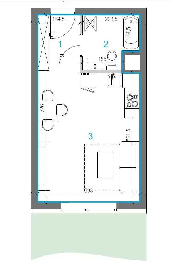 Nowoczesne studio z ogródkiem i garażem we Wrocławiu - zdjęcie 8