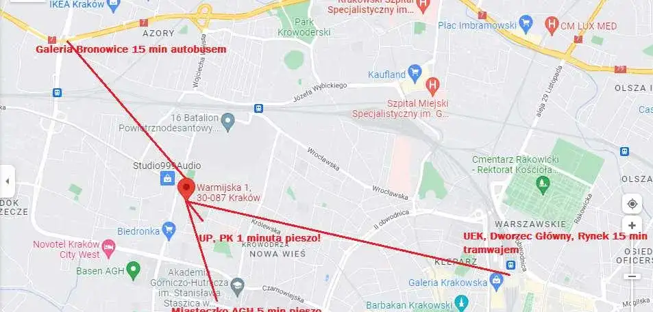 Pokój 1-os z balkonem dla dziewczyny | Warmińska obok UKEN | AGH PK | od 1/10 - zdjęcie 6