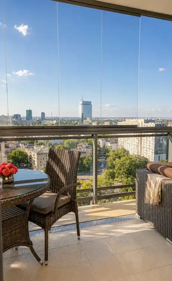 Panoramiczny widok z przestronną werandą,Grzybowska4, bez prowizji - zdjęcie 4